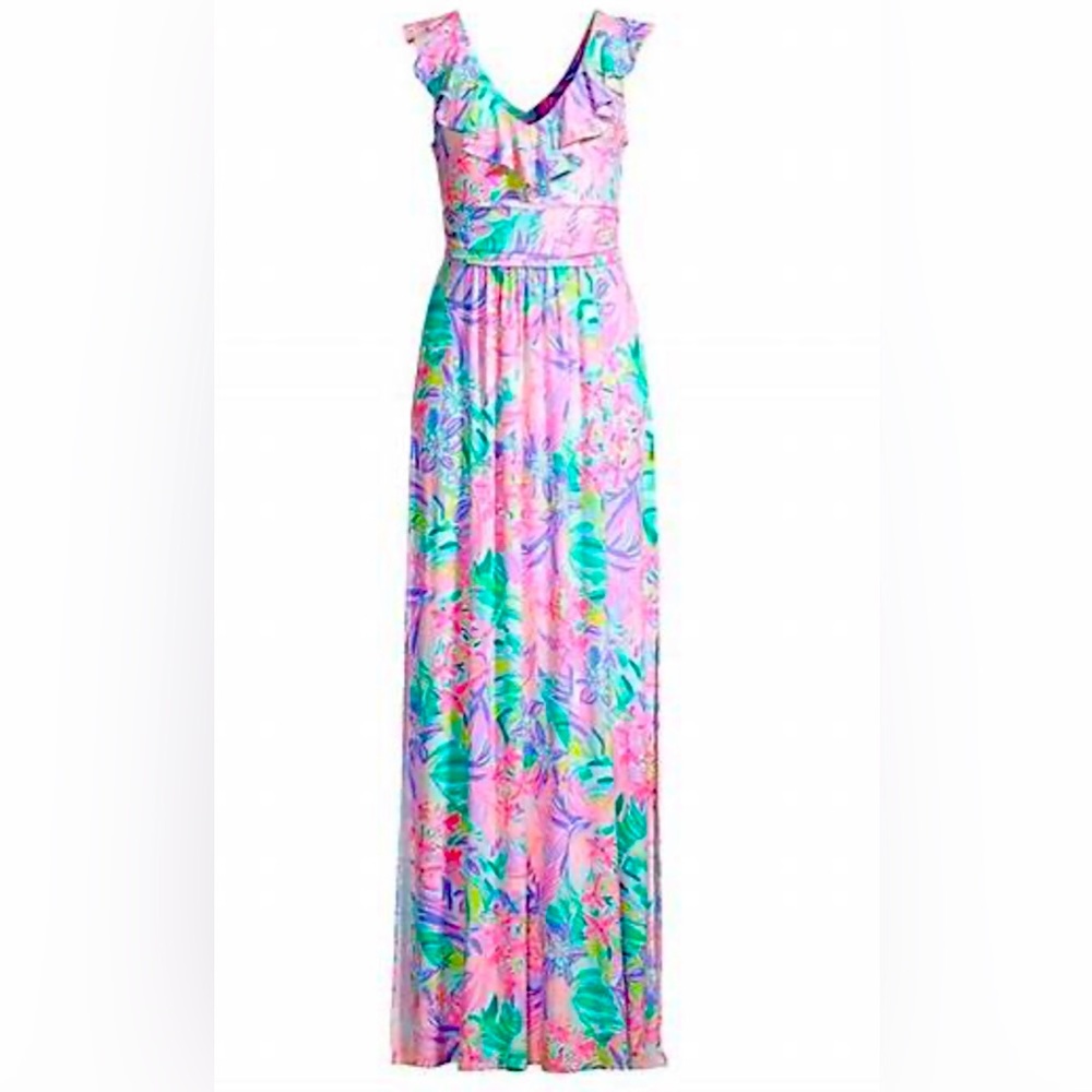 Mirella Printed Lilly Pulitzer Long Dress NWT